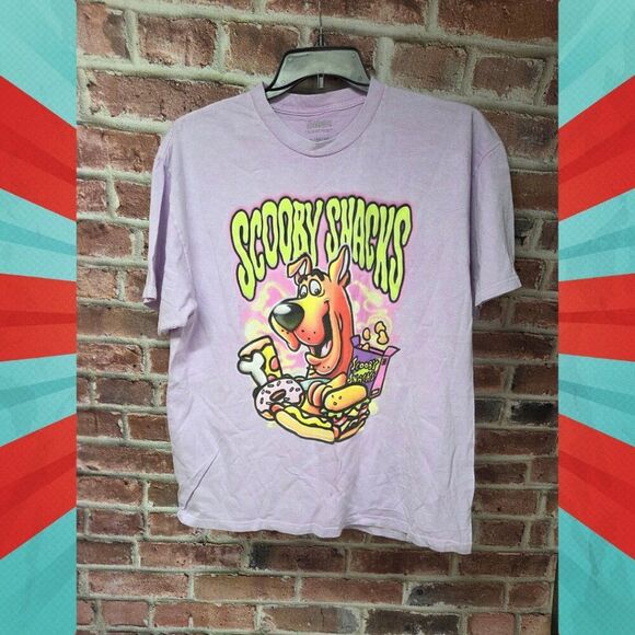 Scooby-Doo Tie Dye T-Shirt | Unisex XL | Purple Short Sleeve Tee | Scooby Snacks - Picture 1 of 5